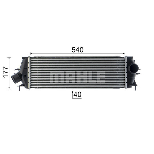 CI 534 000P - Intercooler, charger 