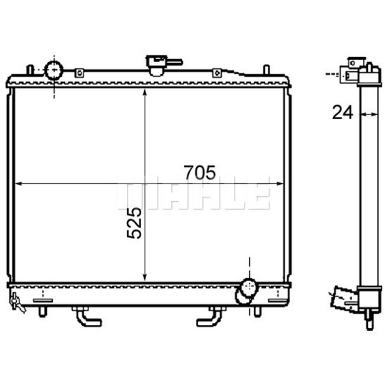 CR 1072 000S - Radiaator,mootorijahutus 