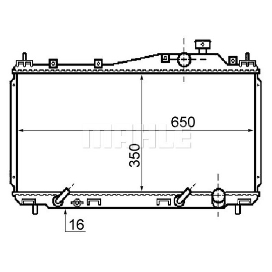 CR 1070 000S - Radiator, engine cooling 