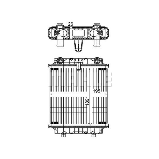 CR 1202 000P - Radiaator,mootorijahutus 