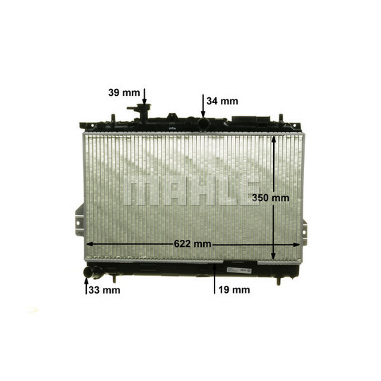 CR 1292 000P - Radiator, engine cooling 