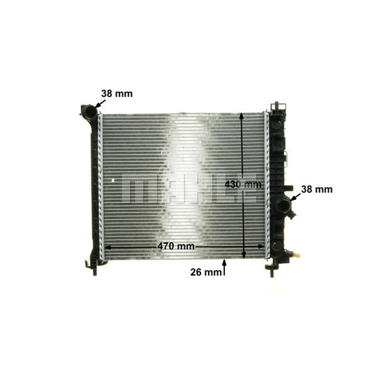 CR 1190 000P - Radiaator,mootorijahutus 