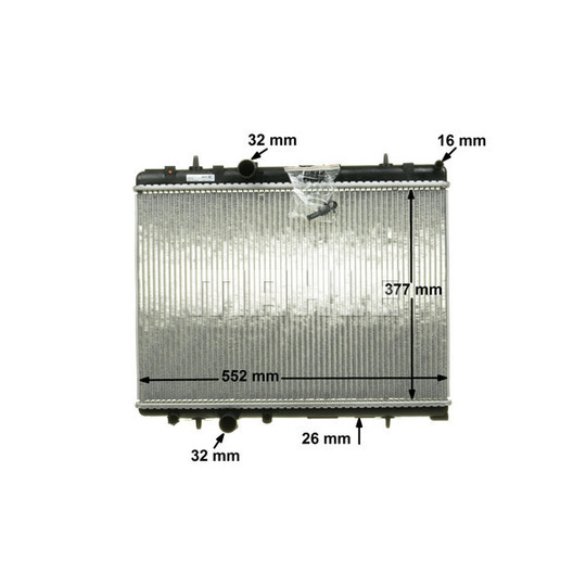 CR 1144 000P - Radiator, engine cooling 