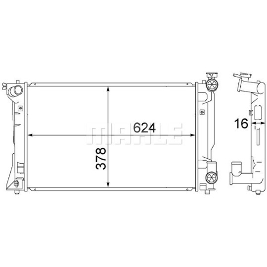 CR 1529 000S - Radiator, engine cooling 