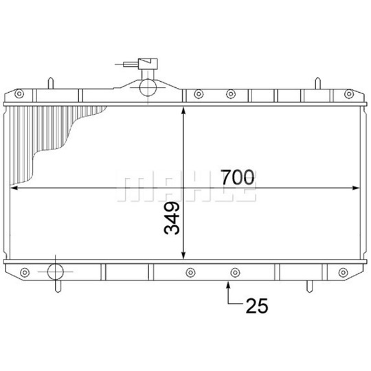 CR 1516 000S - Radiator, engine cooling 