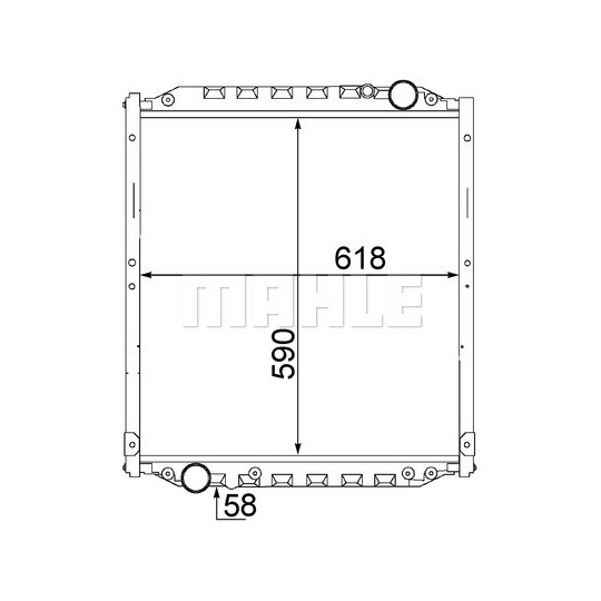 CR 1552 000S - Radiator, engine cooling 