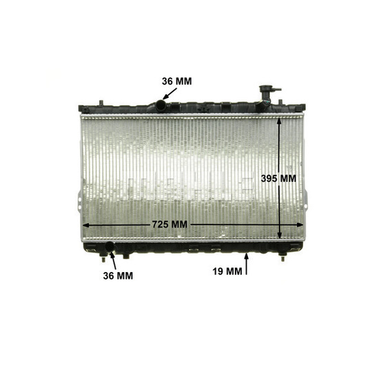 CR 1297 000P - Radiaator,mootorijahutus 