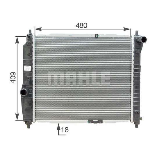 CR 1309 000S - Radiator, engine cooling 