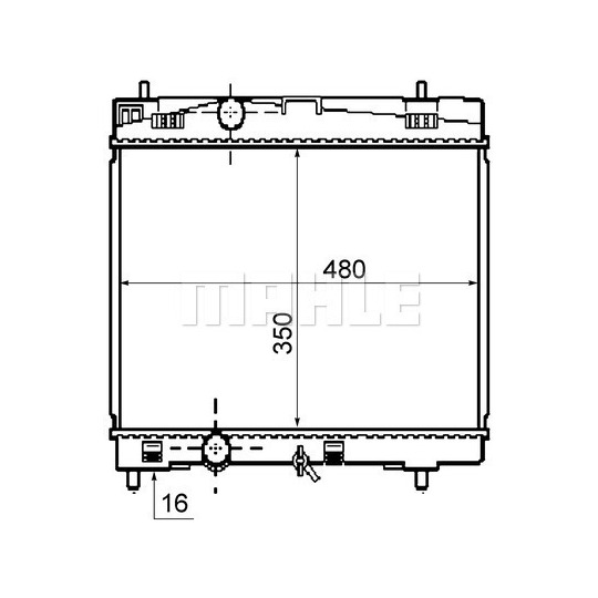 CR 1860 000S - Radiaator,mootorijahutus 