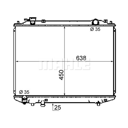 CR 1746 000S - Radiator, engine cooling 