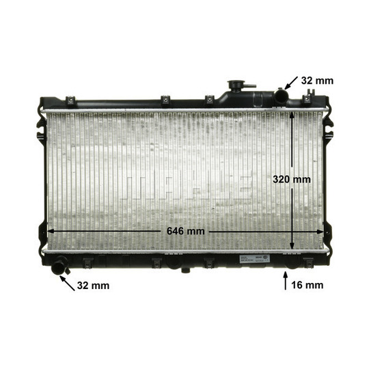 CR 185 000S - Radiator, engine cooling 