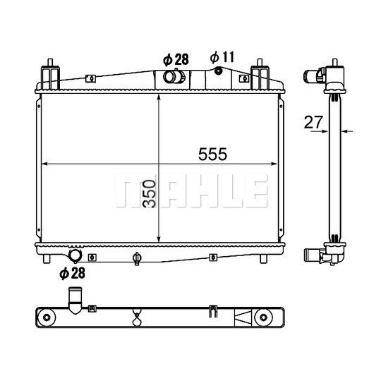 CR 1887 000S - Radiaator,mootorijahutus 