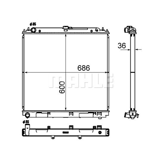 CR 1878 000S - Radiaator,mootorijahutus 