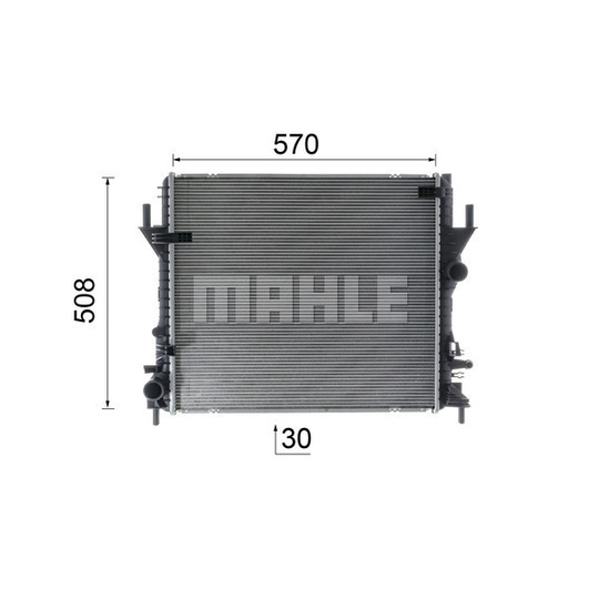 CR 1940 000P - Radiator, engine cooling 