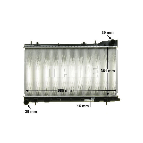 CR 1875 000S - Radiator, engine cooling 