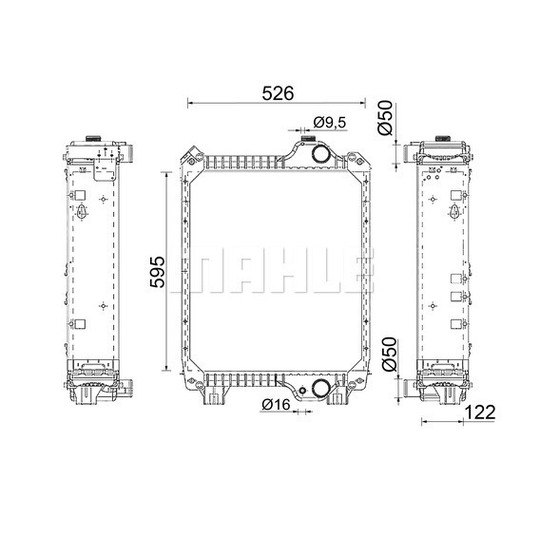 CR 2401 000P - Radiaator,mootorijahutus 