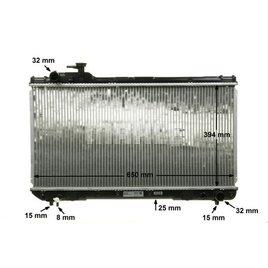 CR 542 000S - Radiator, engine cooling 