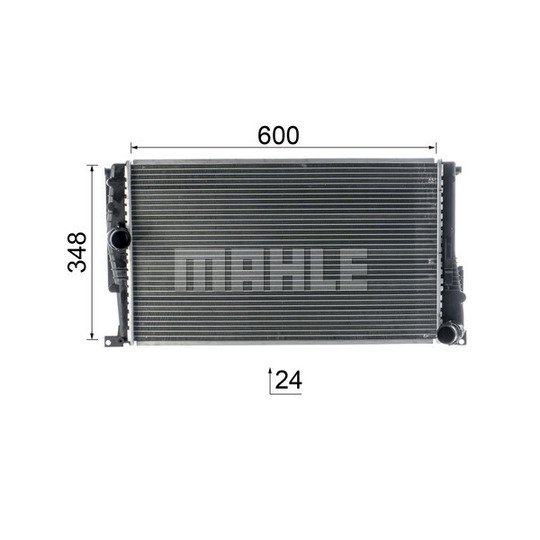 CR 824 000P - Radiator, engine cooling 