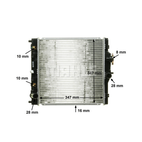 CR 611 000S - Radiator, engine cooling 