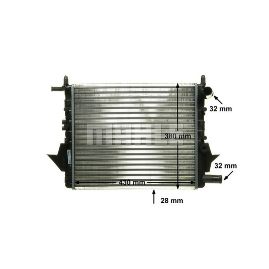 CR 614 000P - Radiator, engine cooling 