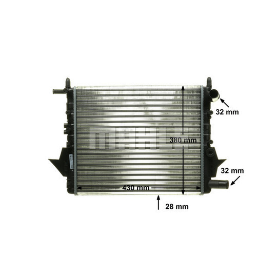 CR 614 000P - Radiaator,mootorijahutus 