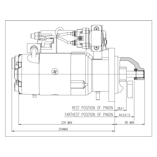 M100R2014SE - Startmotor 