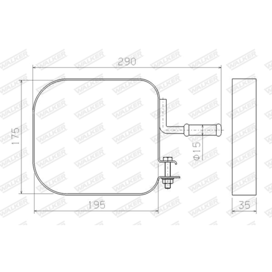 80596 - Holder, exhaust system 