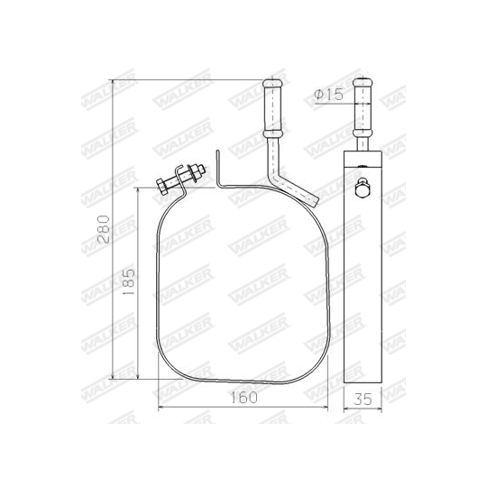 80594 - Holder, exhaust system 