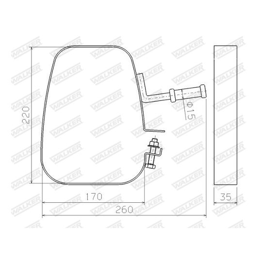 80606 - Holder, exhaust system 