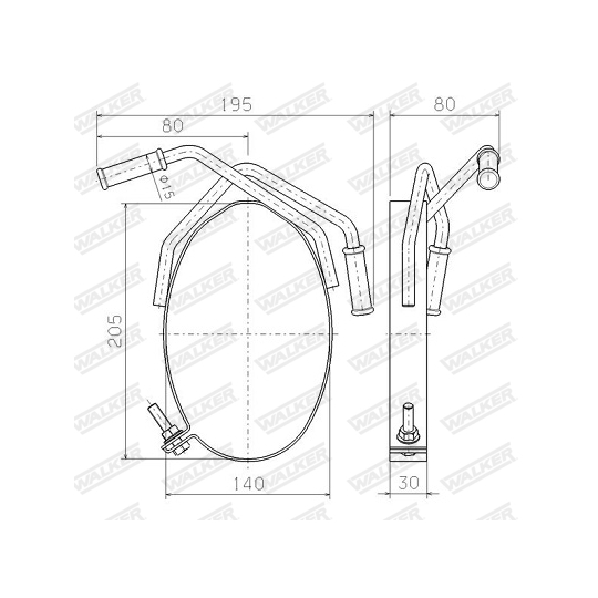80598 - Holder, exhaust system 