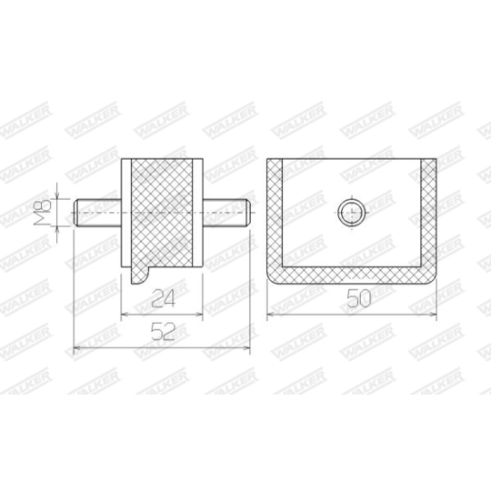 81344 - Rubber Strip, exhaust system 