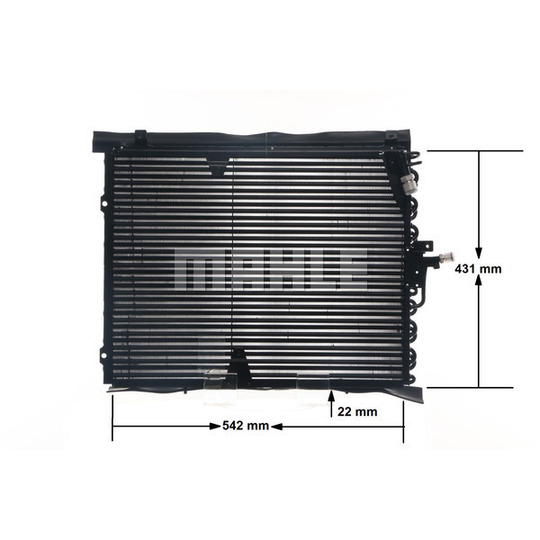 AC 133 000S - Condenser, air conditioning 