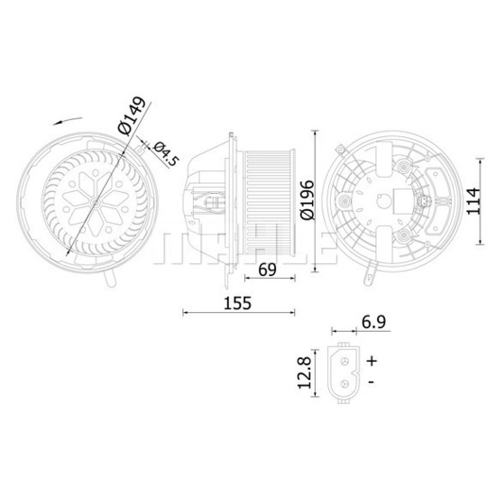 AB 219 000S - Interior Blower 