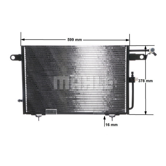 AC 155 000S - Condenser, air conditioning 