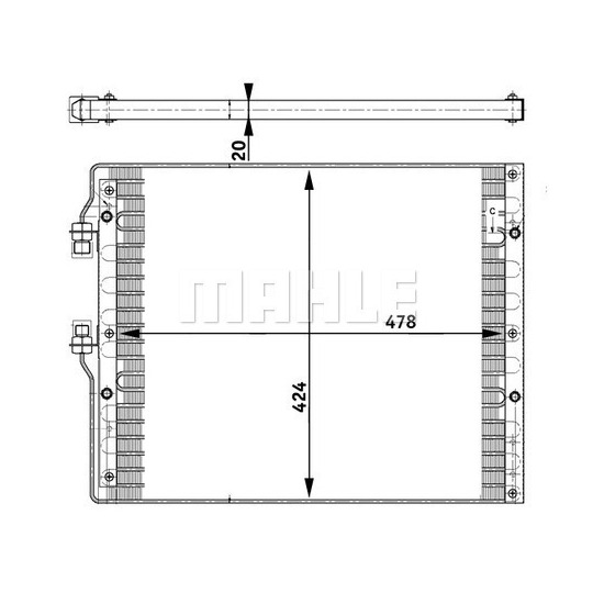 AC 383 000S - Condenser, air conditioning 