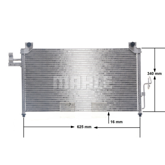 AC 327 000S - Condenser, air conditioning 