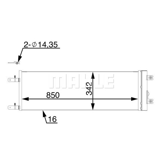 AC 98 000S - Lauhdutin, ilmastointilaite 