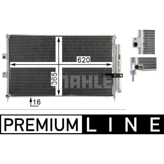 AC 835 000P - Condenser, air conditioning 