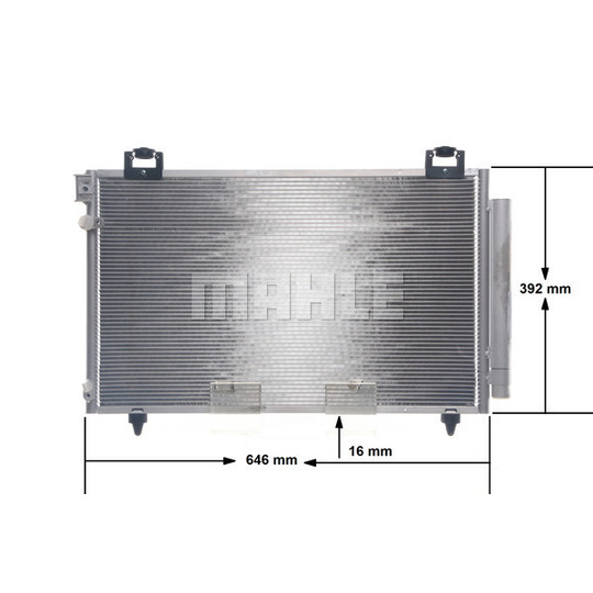 AC 814 000S - Condenser, air conditioning 
