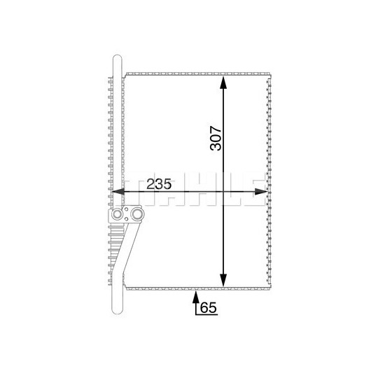 AE 74 000S - Evaporator, air conditioning 