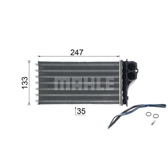 AH 193 000P - Heat Exchanger, interior heating 