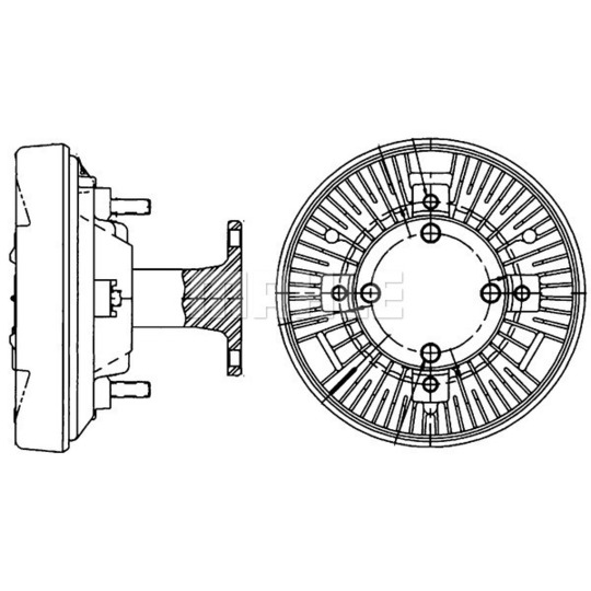 CFC 204 000P - Clutch, radiator fan 