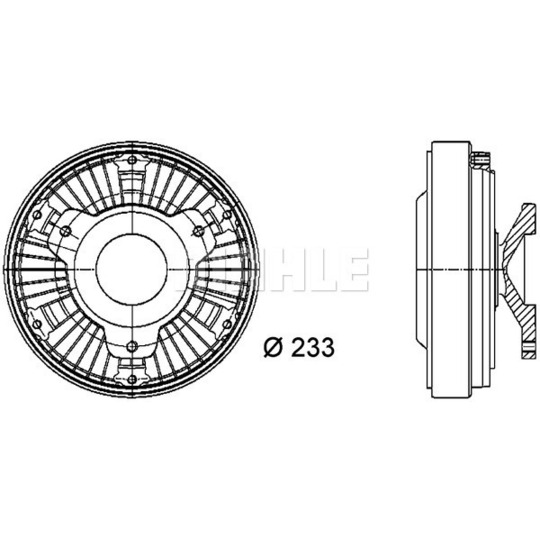 CFC 21 000P - Clutch, radiator fan 