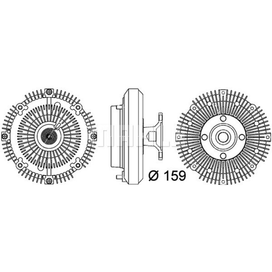 CFC 111 000P - Clutch, radiator fan 