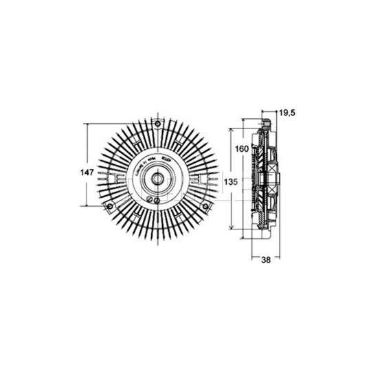 CFC 130 000P - Sidur, radiaatoriventilaator 