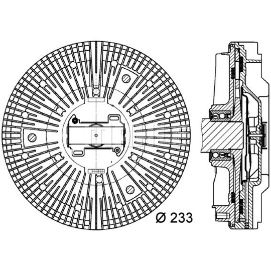 CFC 25 000P - Clutch, radiator fan 