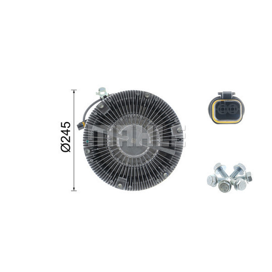 CFC 125 000P - Clutch, radiator fan 