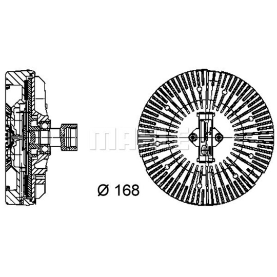 CFC 92 000P - Clutch, radiator fan 