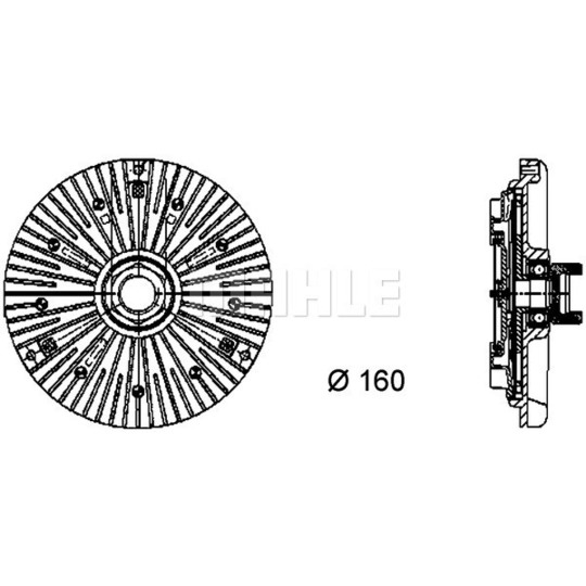 CFC 75 000P - Sidur, radiaatoriventilaator 