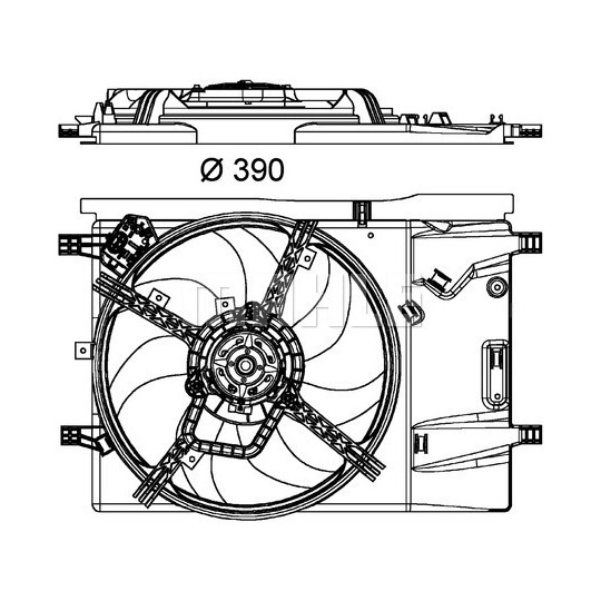 CFF 181 000P - Fan, radiator 